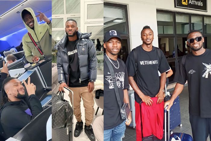 Several Super Eagles players have arrived at the game's city ahead of Nigeria's senior national team's 2026 World Cup qualifying match against Lesotho and Zimbabwe, respectively.