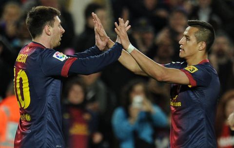 Alexis Sanchez and Lionel Messi playing for Barcelona in 2013 || Image credit: Marca