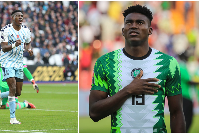 Super Eagles centre-forward Taiwo Awoniyi has been named amongst the top 10 best strikers in the Premier League |Pulsesports.ng