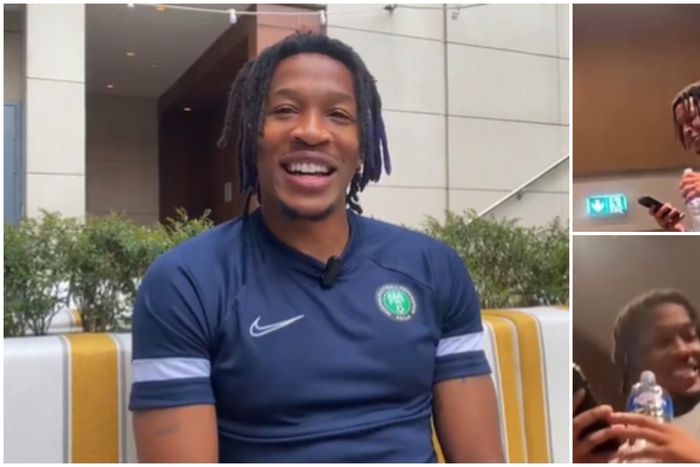 Gabriel Osho in the Super Eagles camp.