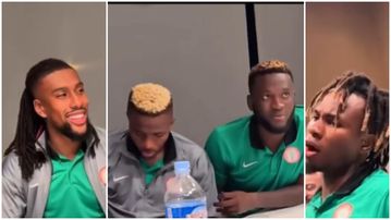 'Run am for us' - Osimhen, Boniface, Chukwueze & other Super Eagles stars tell Iwobi to perform his song