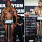 Mike Tyson looks bigger than Jake Paul as they weigh in for the mega fight.