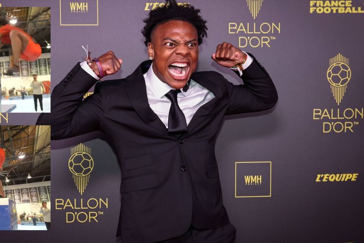 [VIDEO] IShowSpeed stuns Olympian with insane six-foot jump days after close race with Noah Lyles