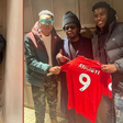 'Legend making' - Super Eagles star Taiwo Awoniyi reacts after linking up with Olamide