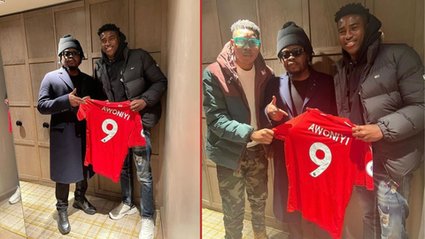 'Legend making' - Super Eagles star Taiwo Awoniyi reacts after linking up with Olamide