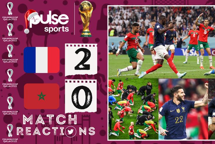 Reactions as France end Morocco's fairytale to set up World Cup final clash with Argentina
