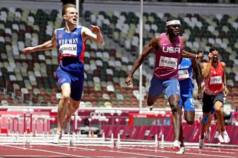 'I could not believe it' -  Rai Benjamin on breaking 400mH record at Tokyo 2020 Olympics but still losing to Karsten Warholm