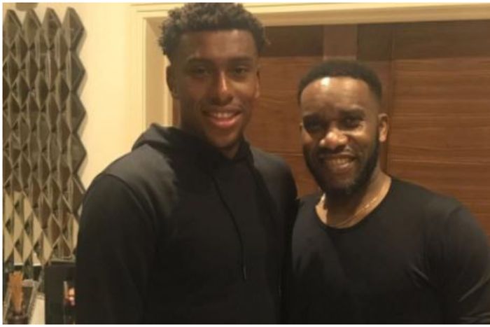 Alex Iwobi and his uncle Jay Jay Okocha.