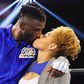 Efe Ajagba celebrates victory against Stephan Shaw with a kiss