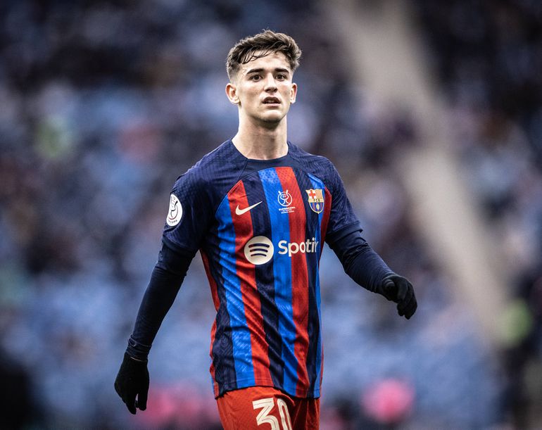 Gavi at the Supercopa de Espana