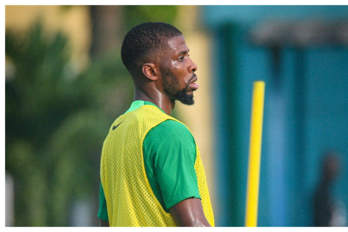 Kelechi Iheanacho trains with the Super Eagles
