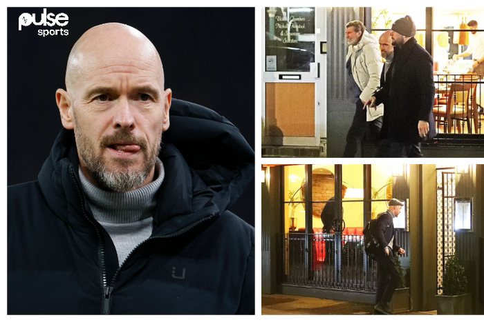 Ten Hag and agent seen at dinner