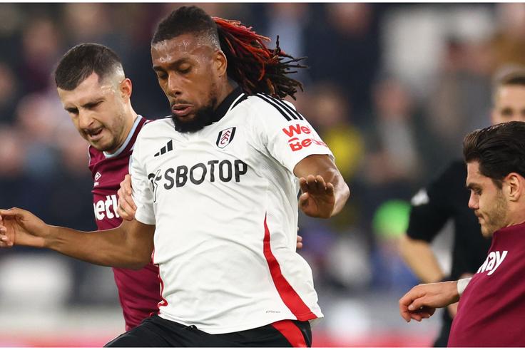 Alex Iwobi in the game against West Ham United.