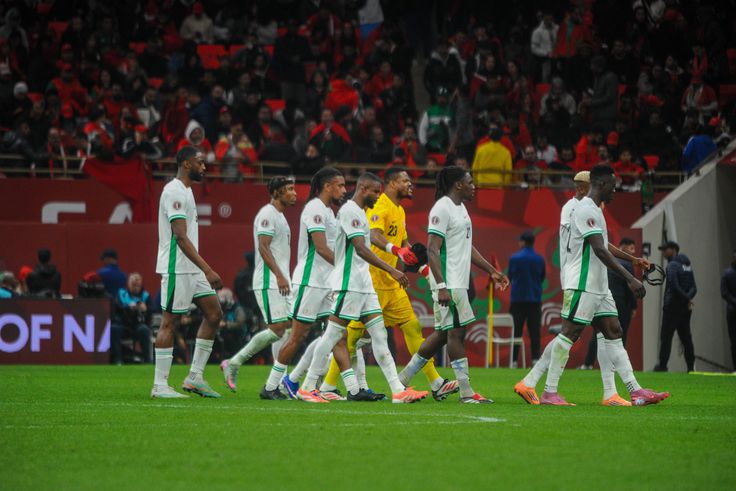 Super Eagles players looking frustrated || Imago