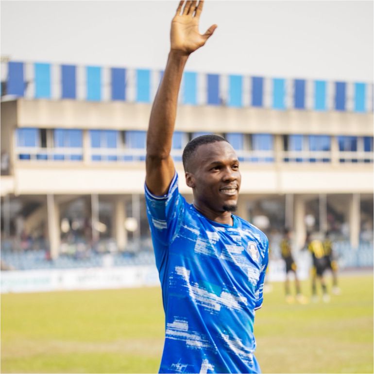 Lucky Emmanuel announced his arrival like a party crasher