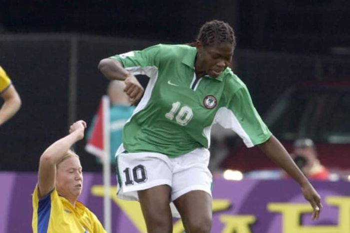 Super Falcons legend Mercy Akide || X