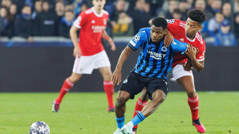 Onyedika in action as Club Brugge suffer defeat to Benfica