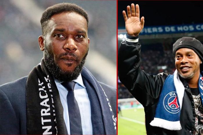 PSG legends Jay Jay Okocha and Ronaldinho || Getty Images / Pulse Sports collab