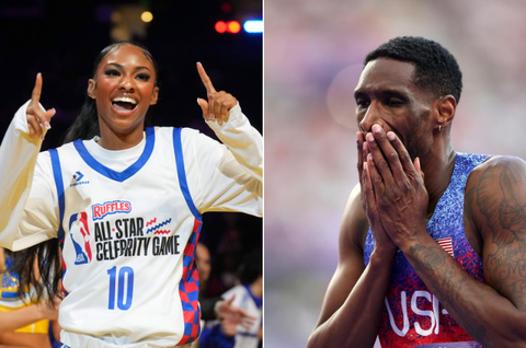NBA and Athletics: Olympic champion Masai Russell stars in All-Star celebrity game alongside fellow Olympian Shelby Mcewen