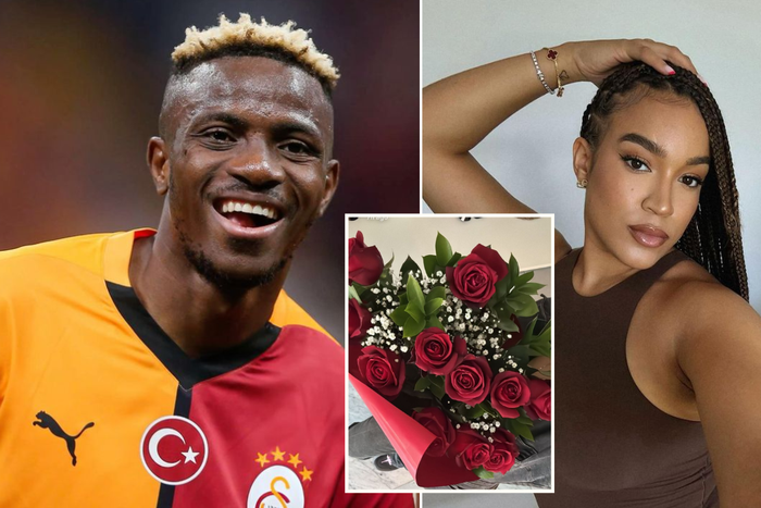 Victor Osimhen makes sure his girlfriend Stefanie Ladewig feels the love on Valentine’s Day