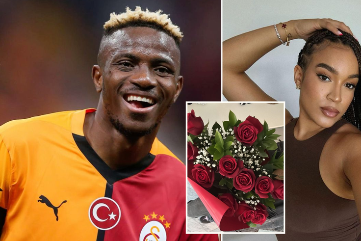 Victor Osimhen makes sure his girlfriend Stefanie Ladewig feels the love on Valentine’s Day