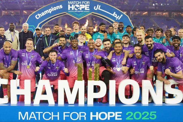 Olajide Olatunji leads Thierry Henry, Del Piero to win a 6-5 win against IShowSpeed in an 11-goal Match for Hope Charity game.