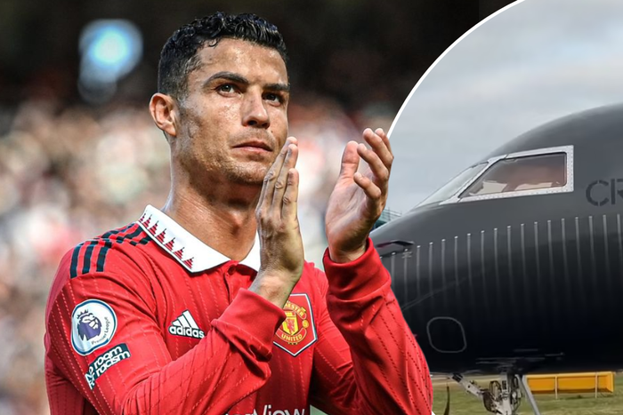 Ten Hag out, Ronaldo IN? Al Nassr star’s new ₦80billion private jet spotted at Manchester Airport