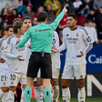 Jude Bellingham of Real Madrid CF after receiving a red card and being sent off Osasuna v Real Madrid, La Liga, Football, El Sadar Stadium, Pamplona, Spain - 15 Feb 2025 || Image credit: Imago