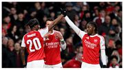 Arsenal vs Wigan: Gunners run riot against hapless Latics to keep quadruple hopes alive