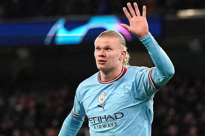 Erling Haaland scored five goals in Manchester City's demolition of RB Leipzig