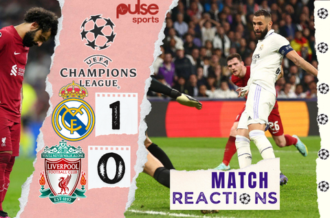 Reactions as Karim Benzema ensures Liverpool fall again in Madrid to qualify for UCL quarter-finals 6-2 on aggregate