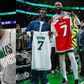 Bukayo Saka was in the United States of America to watch the Boston Celtics beat the Phoenix Suns.