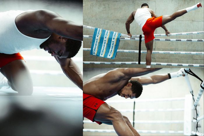 After knocking out Francis Ngannou, Anthony Joshua is back in the gym.