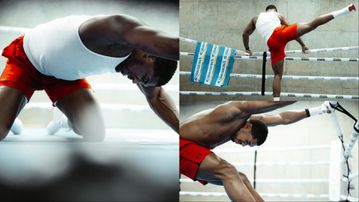 Anthony Joshua back in the gym after knockout win against Francis Ngannou