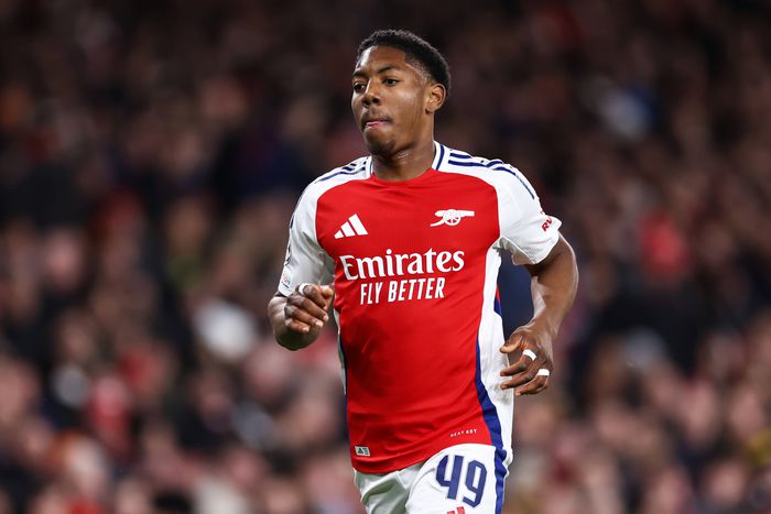 Myles Lewis-Skelly for Arsenal. Photo. Imago.