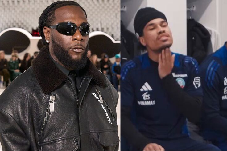 Strasbourg players vibe to Burna Boy's Lambo viral freestyle addressing Lagos socialite.