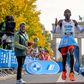 Eliud Kipchoge cuts the tape at the 2022 BMW Berlin Marathon