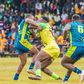 KCB and Kabras Sugar players in action during the final match of the Enterprise Cup