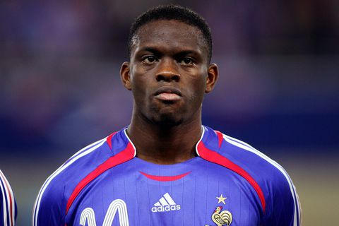 Luis Saha for France at an 2006 Euro qualifier match/Image via Imago