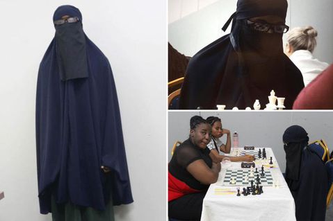 Kenyan male chess star wears hijab to compete as woman against Uganda's Shakira Ampaire