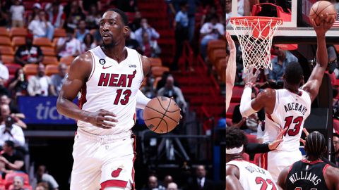 Femi Adebayo wins rebounding battle as Miami Heat beat Chicago Bulls, advance to playoffs