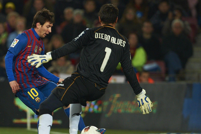 Messi scored 21 goals against Diego Alves