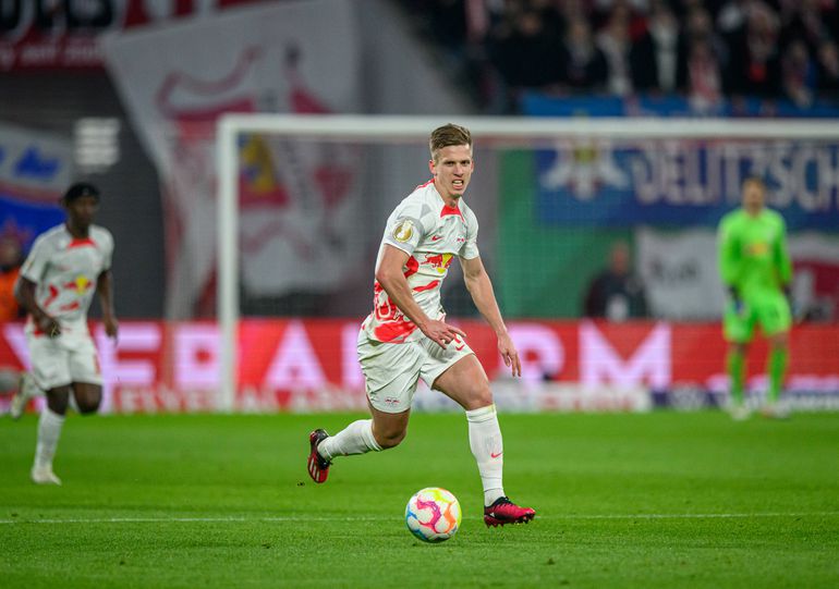 Dani Olmo in action for Leipzig