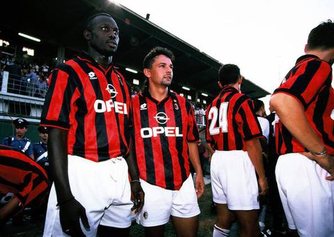 George Weah and Roberto Baggio playing for AC Milan | Imago