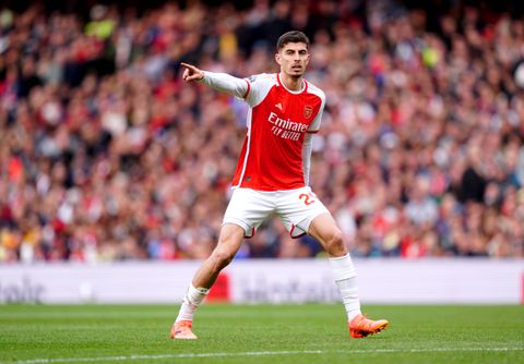 Kai Havertz was not played as the central striker against Aston Villa on Sunday