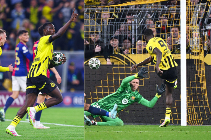 Serhou Guirassy scored a hattrick, but Borussia Dortmund got knocked out by Barcelona || Image credit: Imago
