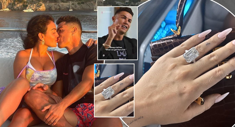 That is HUGE! Ronaldo’s girlfriend Georgina Rodriguez finally responds to his viral ‘click’ wedding remarks with diamond engagement ring