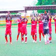 Shabana FC celebrate with fans after NSL victory.
