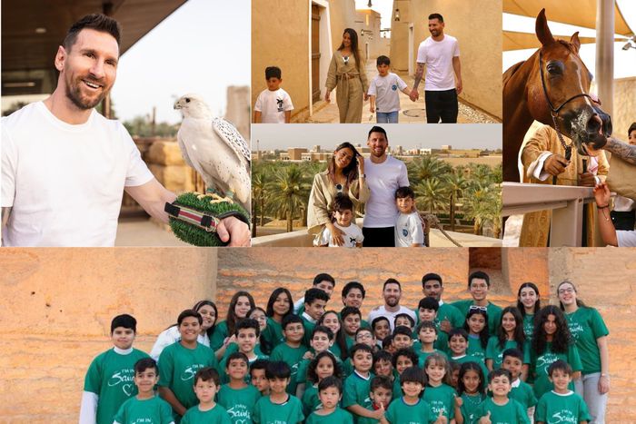 Messi took to his official Instagram account to show off his move to Saudi Arabia.
