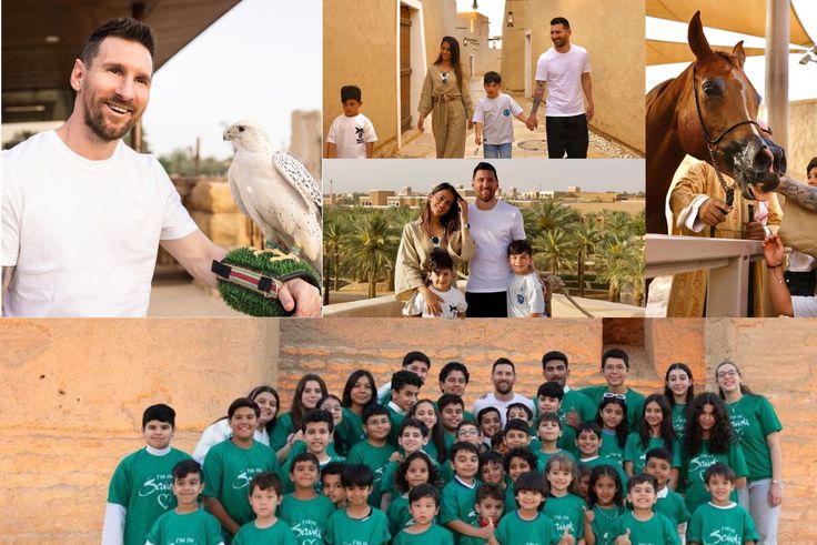 Messi took to his official Instagram account to show off his move to Saudi Arabia.